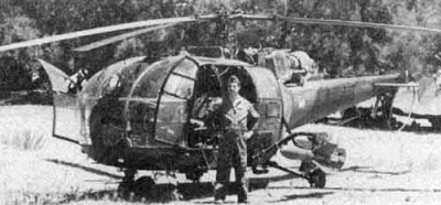 Аргентинский вертолет "Алуэтт-III"